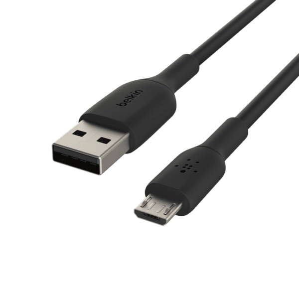 107882539 CAB005BT0M BLK BoostCharge USB A to MicroUSB Gallery Shot 05 WEB