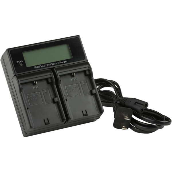 ikan ich kdual e6 dual charger for canon 1356374