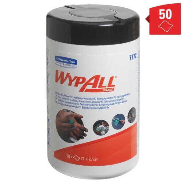 Kimberly Clark WYPALL HEAVY DUTY WIPES 50-pack 27 x 27cm