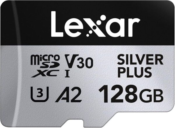 128GB Micro SD V30 Lexar Silver Plus
