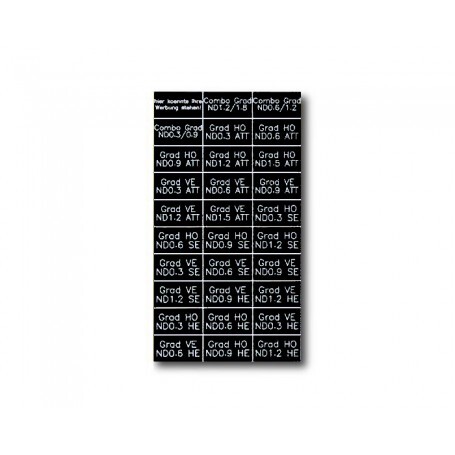 EYETEC Filter Tags BASIC SET (black/white)