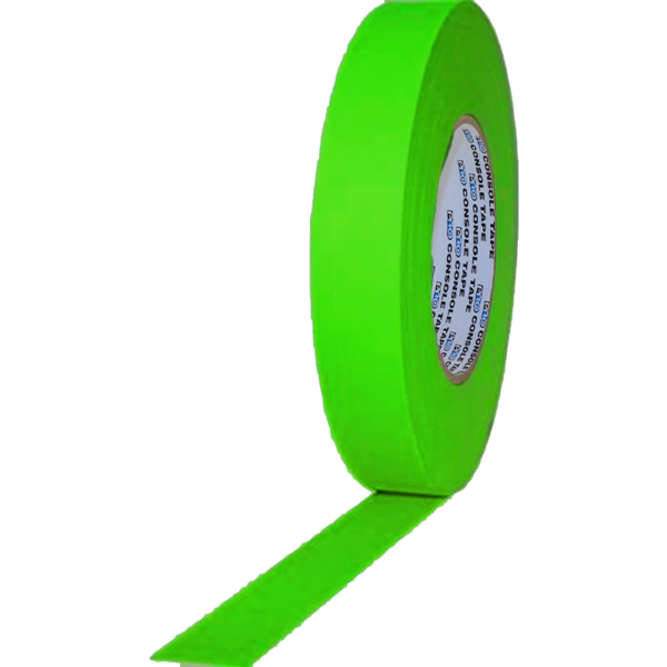 Pro Console Paper Tape Neon Green 24mm x 55m