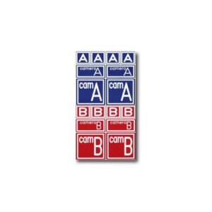 EYETEC Camera Tags (Cam A&B, 114&113 - blue/red)