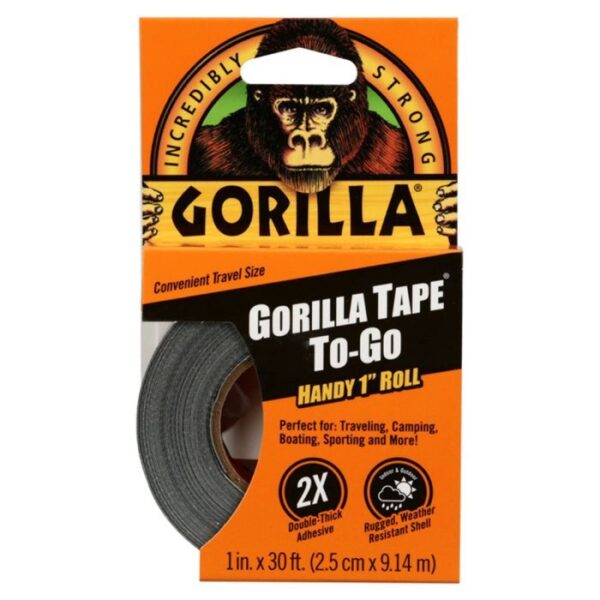 Gorilla Tape Handy Roll Black 25mm x 9m
