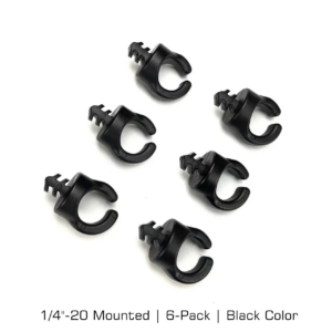 Cable Clips 6-pack Black