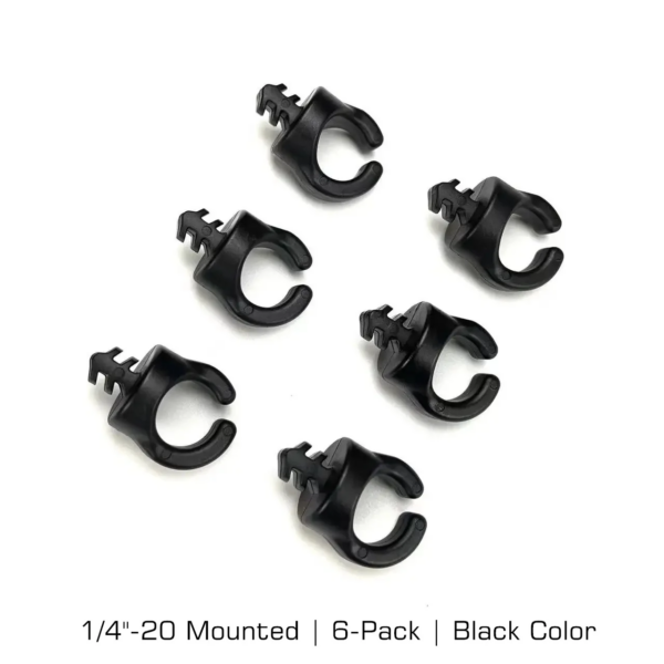 Cable Clips 6-pack Black