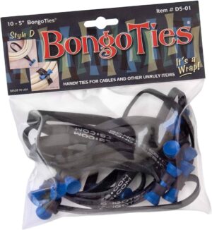 BongoTies 10-pack Style D Blue "Peacock"