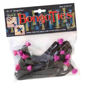 BongoTies 10-pack Style D Pink "Flamingo"