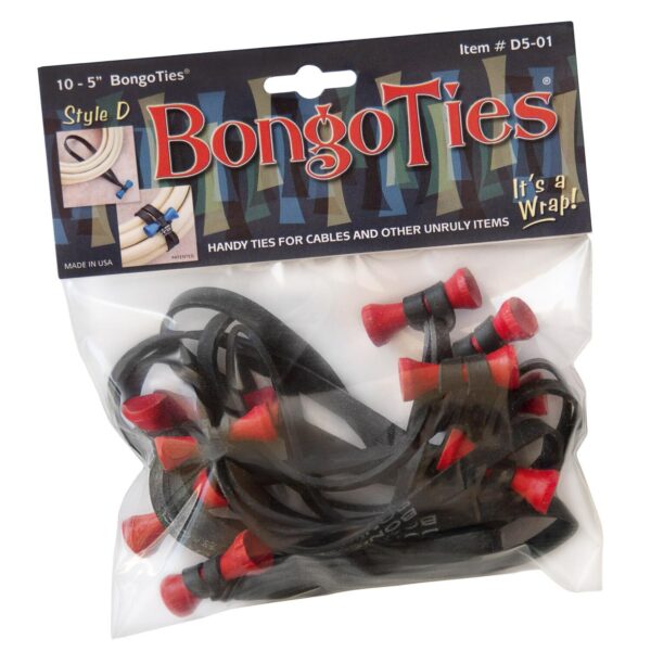 BongoTies 10-pack Style D Red