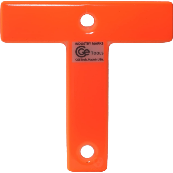 CGE Tools Industry Mark T Fluorescent Orange