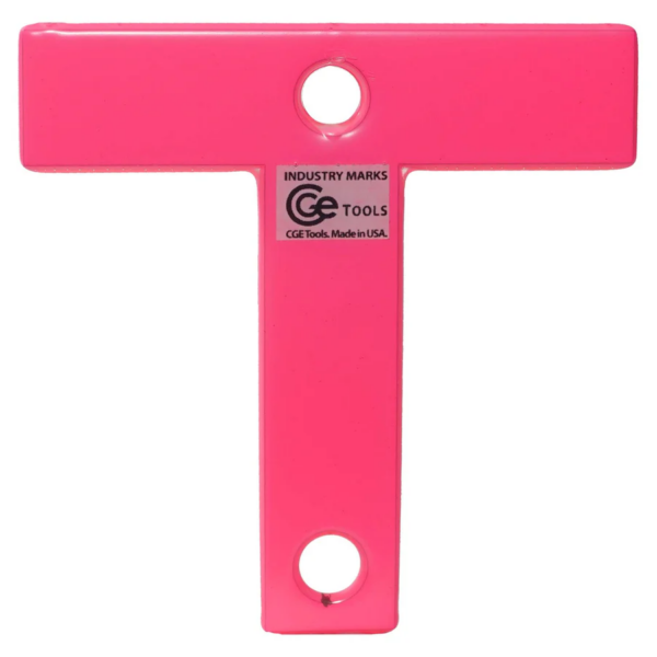 CGE Tools Industry Mark T Fluorescent Pink