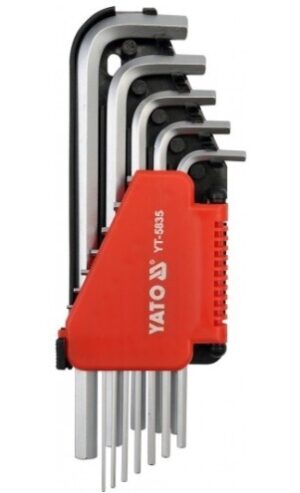 YATO YT-5837 Imperial Hex Key Set 12pcs