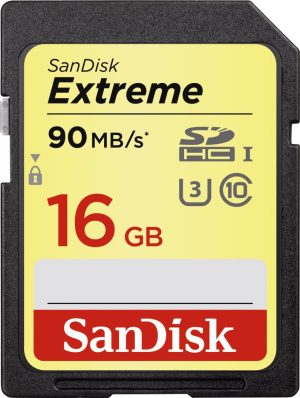 16GB SDHC 90MB/s SanDisk Extreme