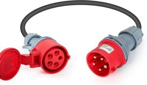 Power Adapter 32A Female 5-Pin to 16A Male 4-Pin (1m)