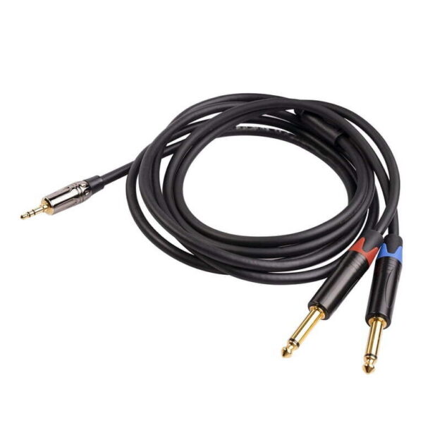 3,5mm Jack to Dual 6,35mm Jack