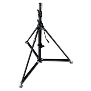 Manfrotto Super Wind-Up Stand + Braked Wheels (387XBU)