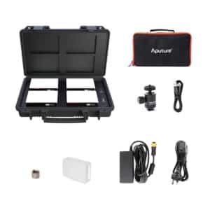 Aputure MC 4-Light Travel Kit with Charging Case