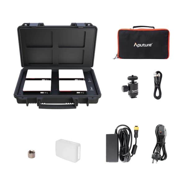 Aputure MC 4-Light Travel Kit with Charging Case